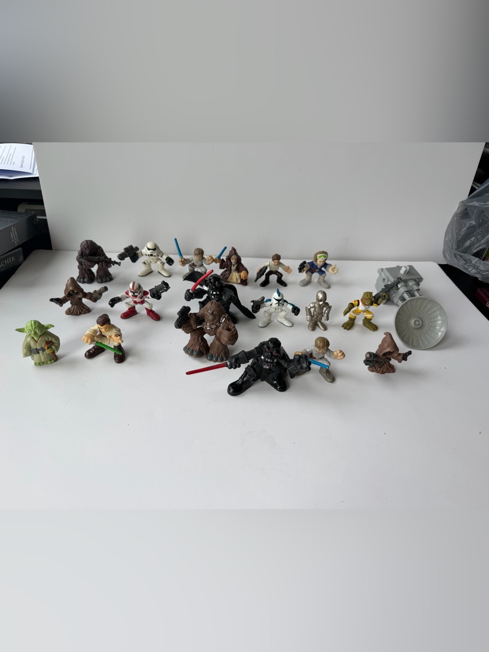 Star Wars Galactic Heroes Playskool Figure Lot Darth Vader Luke Yoda Chewbacca F